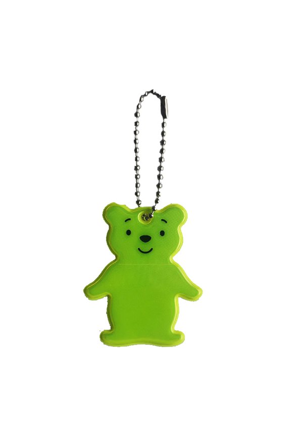 Child Safety Reflectors Keyrings Cute Reflective Bear Gear Backpacks Strollers Jackets Safe Reflector Keychain