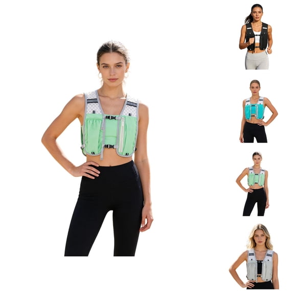 Reflective Hydration Running Backpack Breathable Vest With Phone Pocket For Cycling Jogging Commuting Outdoor Sports