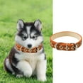 thumbnail image 1 of Reflective Instagram Wind Leather Check Pet Collar for Cats and Small Dogs with Glowing Light Ring, 1 of 4
