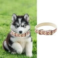 thumbnail image 1 of Reflective Instagram Wind Leather Check Pet Collar for Cats and Small Dogs with Glowing Light Ring, 1 of 3