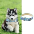 thumbnail image 1 of Reflective Instagram Wind Leather Check Pet Collar for Cats and Small Dogs with Light Ring, 1 of 3
