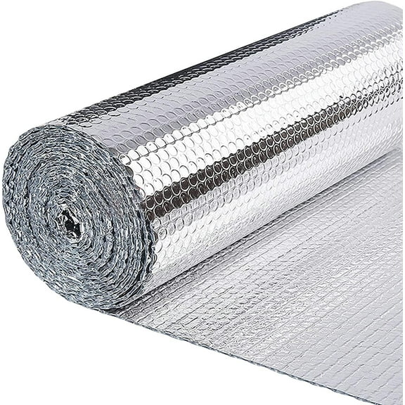 Reflective Insulation Foam,23.6"x 10 Ft Window Insulation for Summer Heat,Aluminum Foil Bubble Insulation Roll for Keep Heat,Window Insulation Kit for RV Thermal Insulation Foam