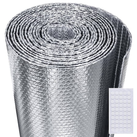 Reflective Insulation Foam,23" x 6.56 Ft Window Insulation for Summer Heat,Aluminum Foil Bubble Insulation Roll for Keep Heat,Window Insulation Kit for RV, Thermal Insulation Cover for Window.