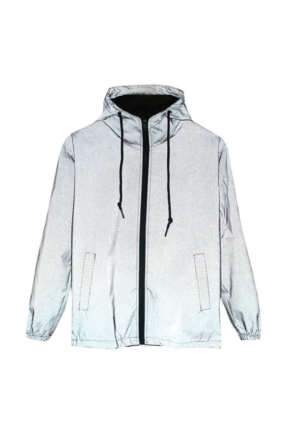 Reflective Jacket Men/women Windbreaker Jackets Hooded Streetwear Coat winter coats for women
