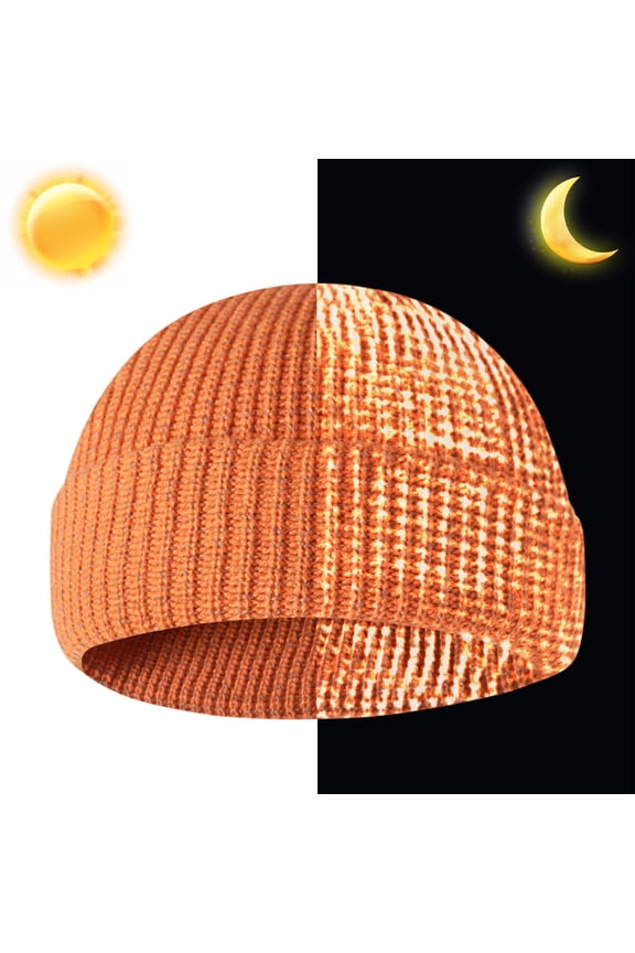 Reflective Knit Beanie, Unisex Winter Warm Hat with High Visibility, Breathable Acrylic Fabric, Night Running Safety Gear, Adjustable Cold-Weather Accessory