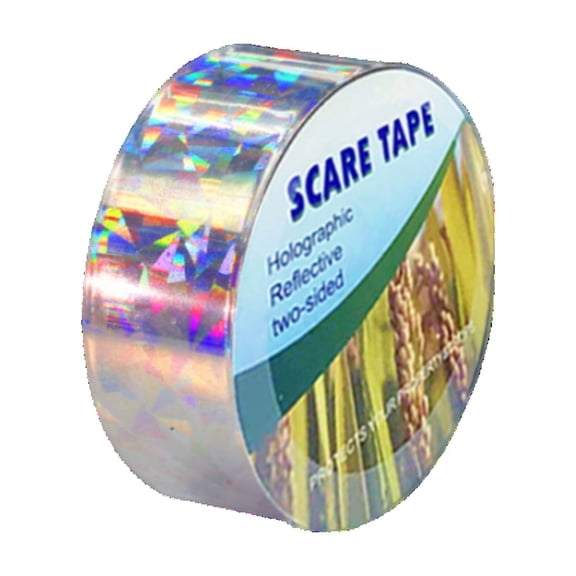 Reflective Laser Bird Deterrent Tape for Balcony Orchard Farmland Durable Holographic Pattern Square Anti Bird Ribbon Roll