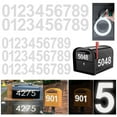 thumbnail image 1 of Reflective Mailbox Numbers Sticker Decal Die Cut Classic Style Vinyl Waterproof Self Adhesive 5 Sets (3" x 3 set , 4" x 2 set) for Signs, Door, Cars, Trucks, Home, Business, Address Number (0-9), 1 of 8