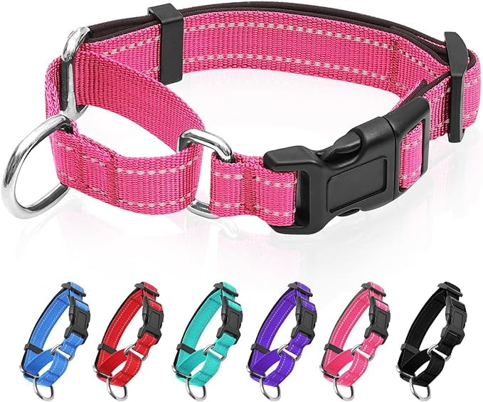 Reflective Martingale Dog Collars. Dog Collar with Quick Release Buckle. Adjustable Soft Padded Breathable Nylon Pet Collar Suitable for Puppies for Small Medium Large Dogs. Walmart