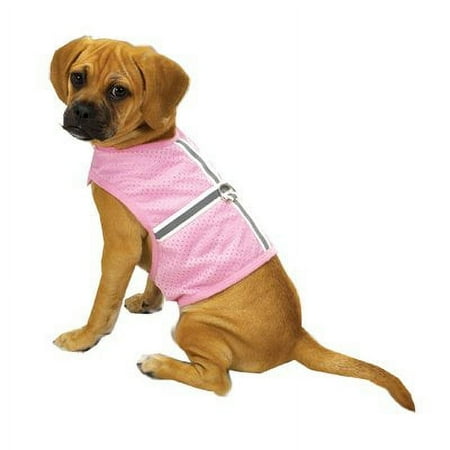 Reflective Mesh Sport Harness Med Pink
