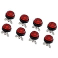 thumbnail image 1 of Reflective Motorcycle License Frame Bolts Weather Metal Hardware 4/8Pcs Pack Red Reflector, 1 of 8