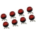 thumbnail image 1 of Reflective Motorcycle License Frame Bolts Weather Resistant Plastic Metal Hardware 4/8Pcs Pack Red Reflector, 1 of 8