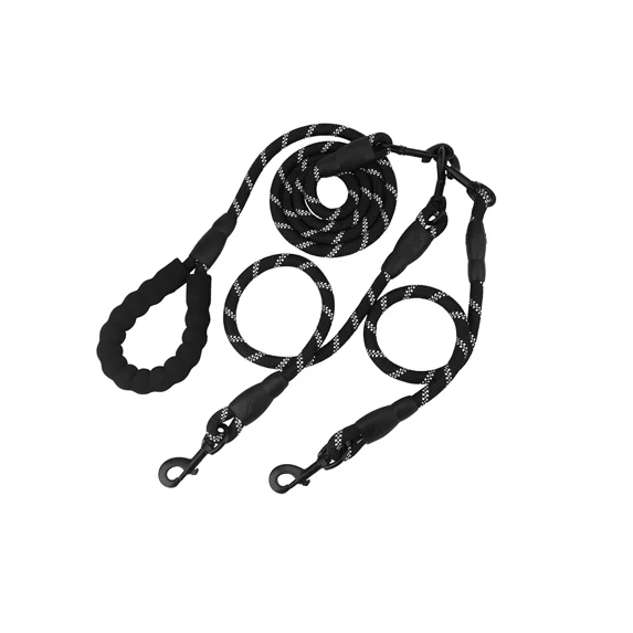 Reflective Multi-Dog Leash, 2/3/4 Way No Tangle Dog Walking Leash With Padded Handle, Zinc Alloy Connector For Small Medium Large Dogs, Training Lead (Select Size)