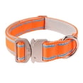 thumbnail image 1 of Heavy Duty Reflective Nylon Dog Collar with Quick Release Metal Buckle Adjustable for Medium Large Breed Secure Outdoor Walking, 1 of 5