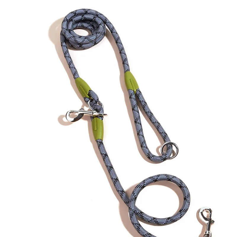 Reflective Nylon Leashes Pet Accessories Dogs Chain Traction Rope Leads For Running Free Hands Rope Chain For Small Large Dog