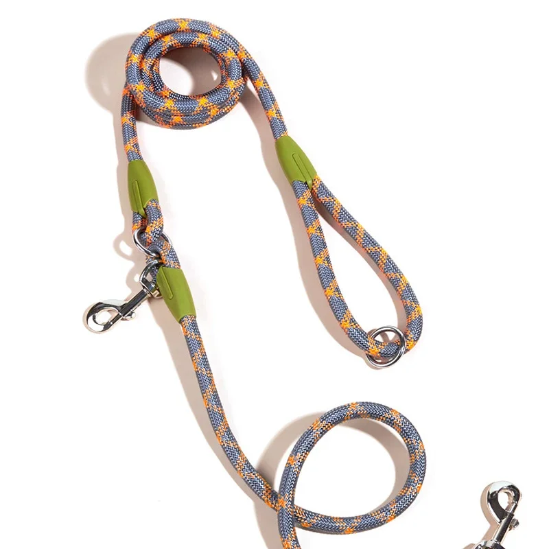 Reflective Nylon Leashes Pet Accessories Dogs Chain Traction Rope Leads For Running Free Hands Rope Chain For Small Large Dog