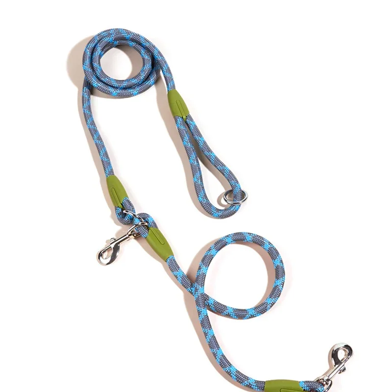 Reflective Nylon Leashes Pet Accessories Dogs Chain Traction Rope Leads For Running Free Hands Rope Chain For Small Large Dog