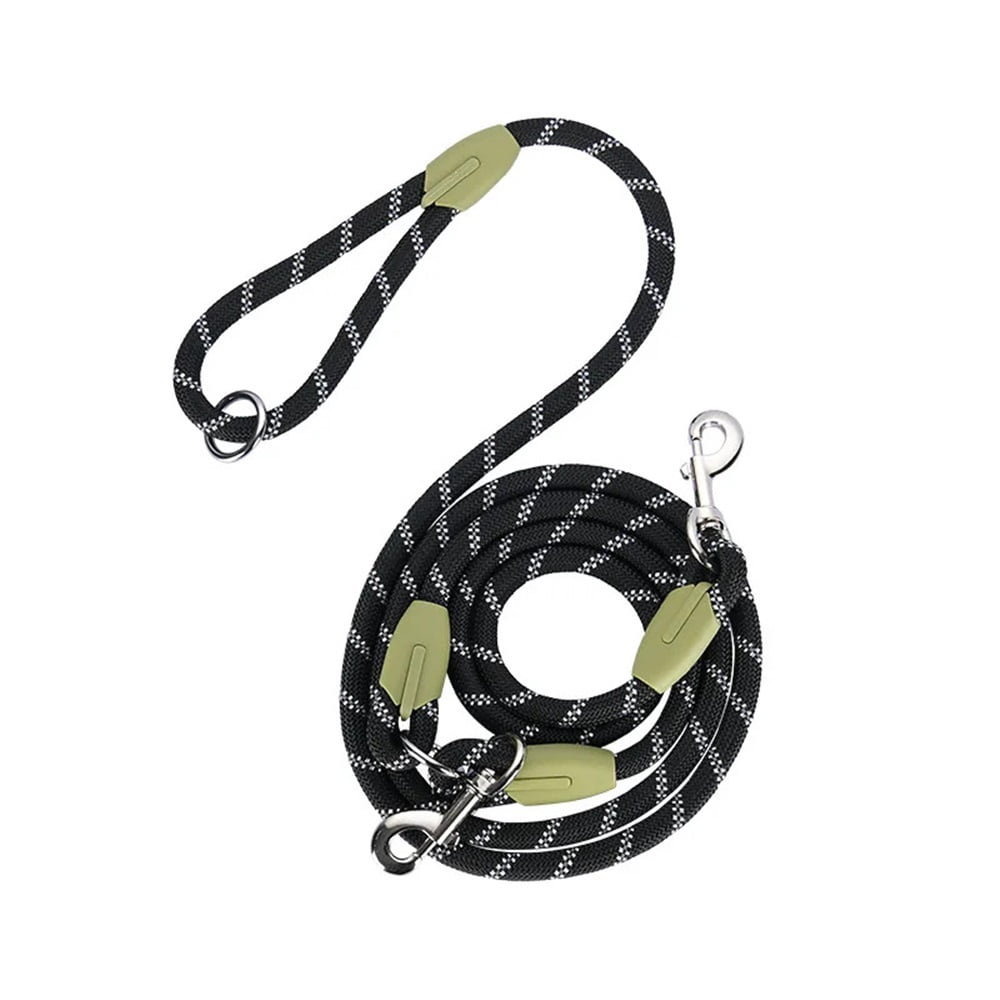 Reflective Nylon Leashes Pet Dogs Chain Traction Rope Leads For Running Free Hands Rope Chain For Dogs Explosion-proof Chain