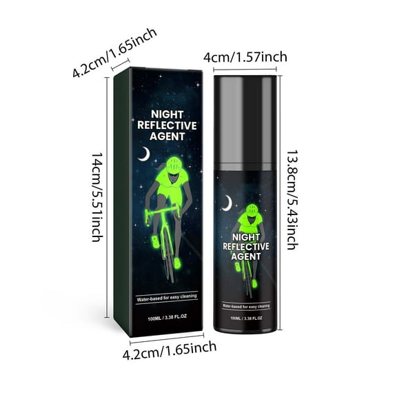 Reflective Outdoor Spray Paint, 100ml Night Reflective Spray Outdoor - Bright Glowing Paint | Night Reflective Spray Paint For Clothes Bicycles Skateboards Canvas Wood Fabric