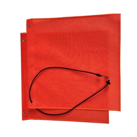 Reflective PVC Traffic Safety Banners Quick Release Clip All Weather Safety Flag