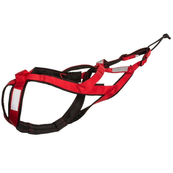 Reflective Padded X-Back Dog Pulling Harness, Breathable Nylon Sled Mushing Gear For Canicross Skijoring Bikejoring Large Breed Outdoor Training