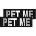 thumbnail image 1 of Reflective "Pet Me" Patches, Set of 2 Size: B, 1 of 2
