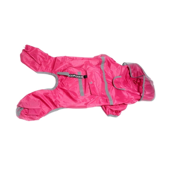 Reflective Pet Raincoat with Wide Brim Hood, Waterproof Dog Rain Jacket for Outdoor Walks in Heavy Rain, Adjustable Xxxl Rain Poncho for Large Dogs, 1 Pack