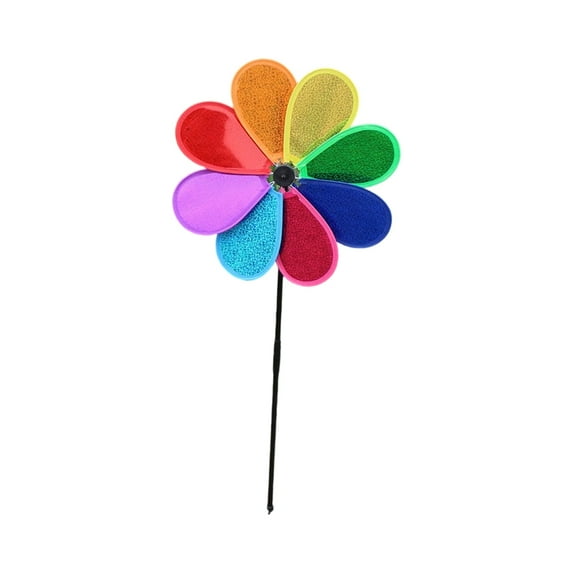 Reflective Pinwheels Sparkly Wind Spinners Colorful Windmill For Garden Decoration Bird Devices Deterrent To Scare Birds Away