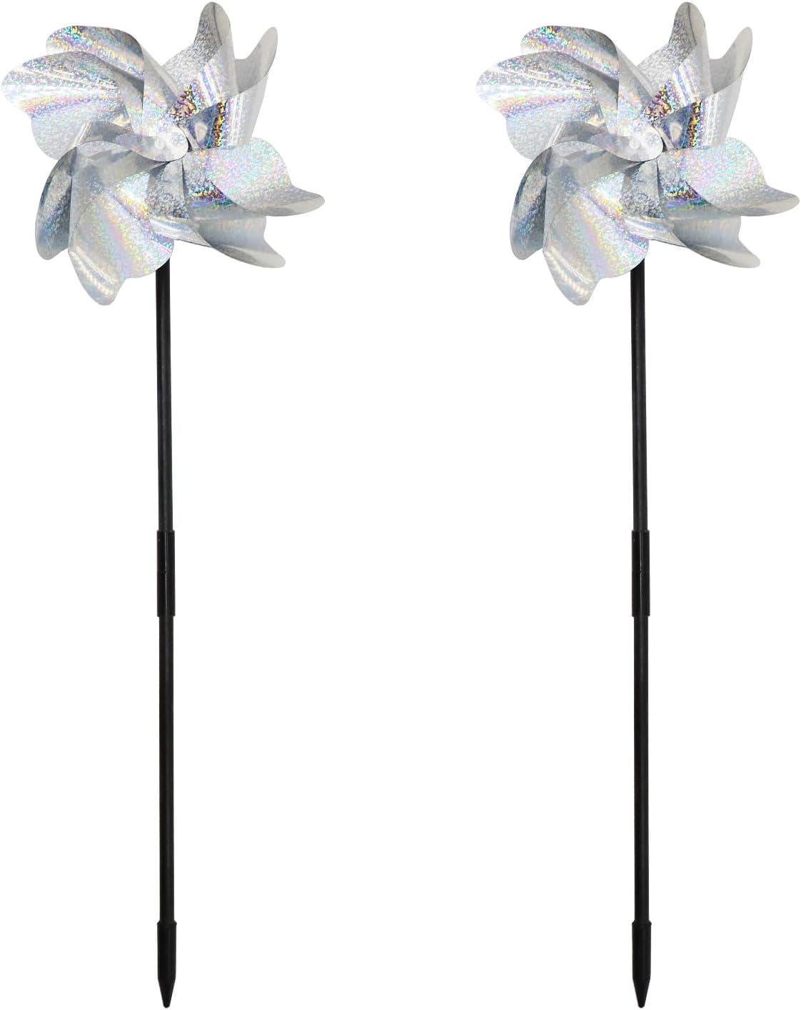 Reflective Pinwheels for Yard and Garden Sparkly Wind Spinners Outdoor
