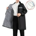 thumbnail image 1 of Reflective Rain Jacket Rain Gear High Visibility Long Rain Construction Jacket Waterproof Rain Jacket Hooded Rain Coat, 1 of 16