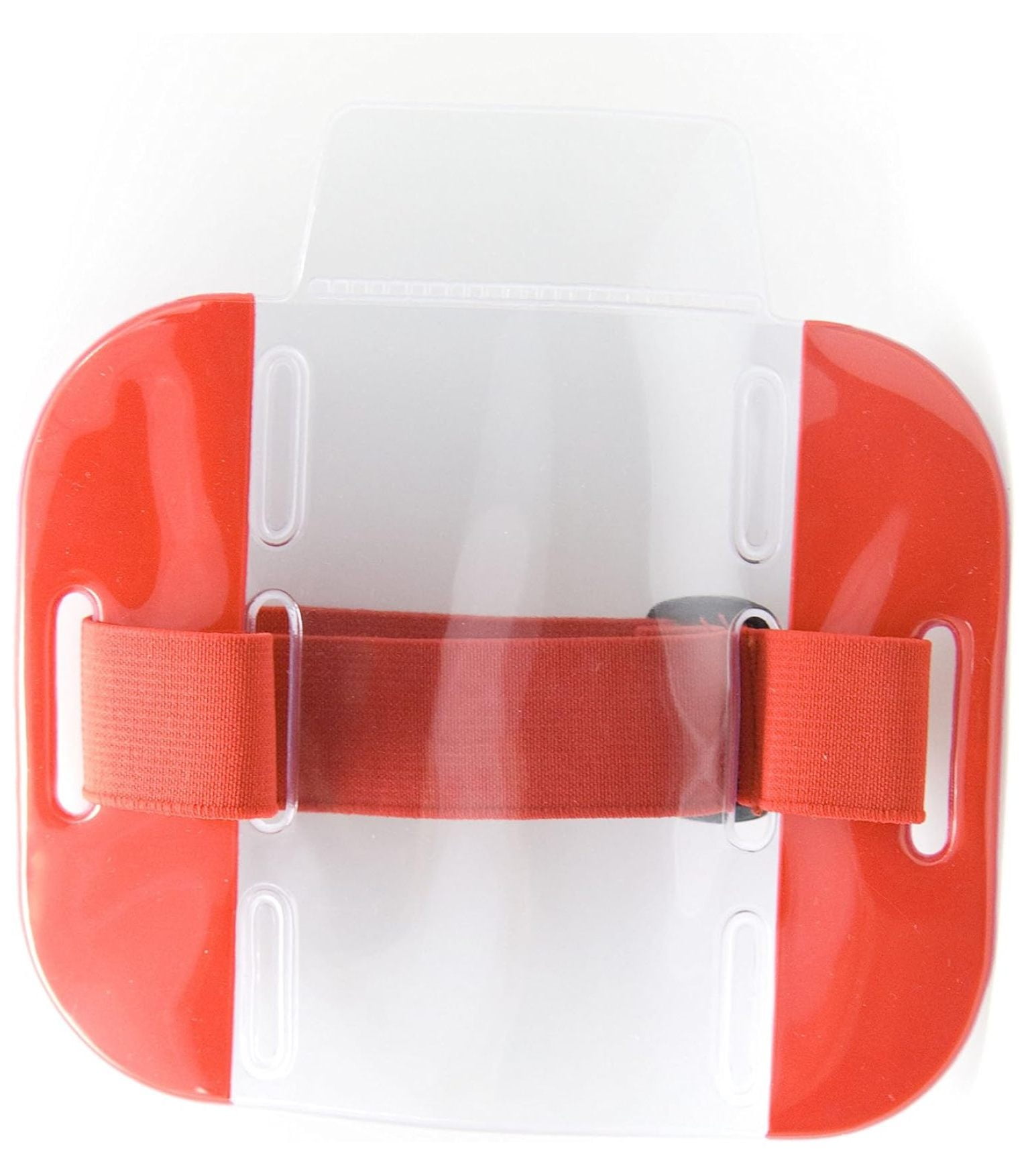 Reflective Red Armband ID Badge Holders with Adjustable Elastic Band by (Pack of 50)
