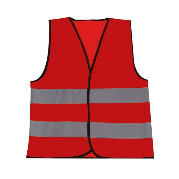 Reflective Running Vest - L/XL Size, Stretch Wire Material, 2 Retroreflective Bands, Lightweight for Jogging, Cycling, Dog Walking