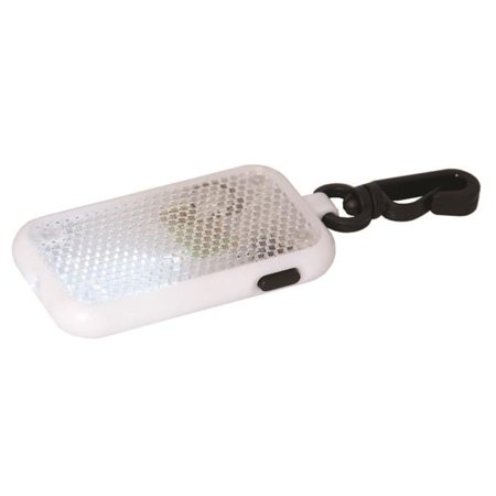 Reflective Safety Flasher LED Light - Black / White