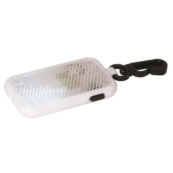 Reflective Safety Flasher LED Light - Black / White
