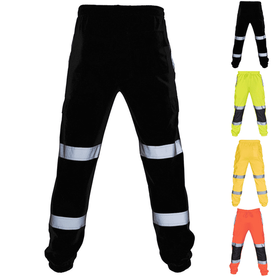 Reflective Safety Pants For Men High Visibility Waterproof Road Work ...