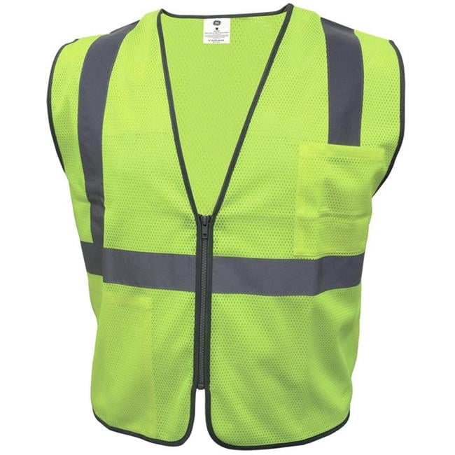 Reflective Safety Vest, Green - Medium