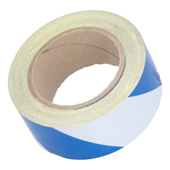 Reflective Safety Warning Tape 2 inch x 98.4 ft Blue and White Striped Hazard Marking Tape for Indoor and Outdoor Use