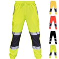 thumbnail image 1 of Reflective Safety Work Pants for Men High Visibility Waterproof Cargo Pants Joggers Rain Road Casual Pant with Pockets, 1 of 4