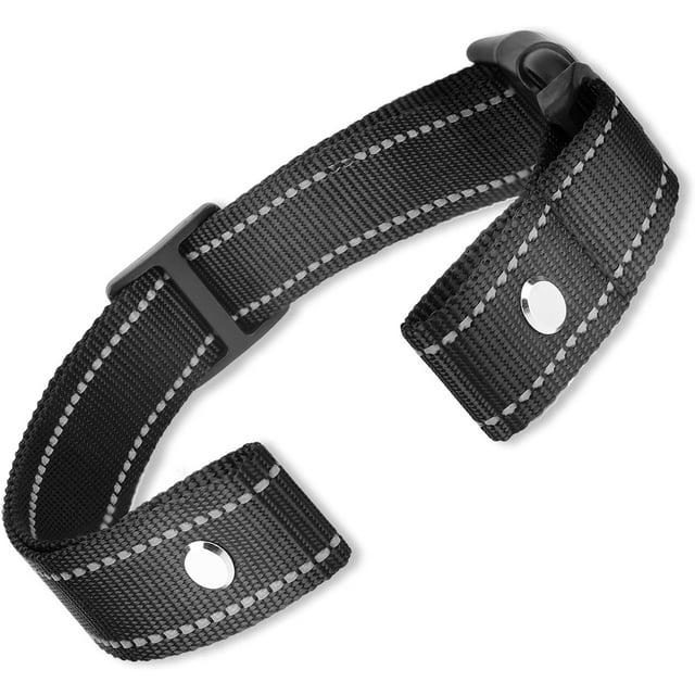 Reflective Shock Collar Replacement Strap, Dog GPS Training Bark Receiver Collars, Heavy Duty Replacement Collar for Shock Training, E Collars Straps for Small Medium Large Dogs (2.5 cm Wide)