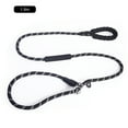 thumbnail image 1 of Reflective Slip Lead Dog Leash for Medium Large Dogs Training and Walking, 6ft Climbing Rope Leash for Dogs, Black, 1 of 11