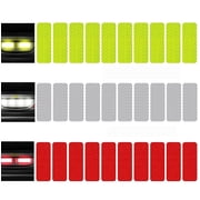 Reflective Stickers 30 PCS High Visibility Reflective Tape Waterproof Reflective Strips Bulk Safety Reflective Tape for Car Motorcycle Bike Trailer Helmet Mailbox Bag, 1.18 x 3.15 Inch