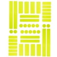 thumbnail image 1 of Reflective Stickers Bicycle Reflective Tape Bike Reflective Decals Reflector Decals For Motorcycle,Helmets,Strollers,Wheelchairs 42 Pcs-Yellow, 1 of 6