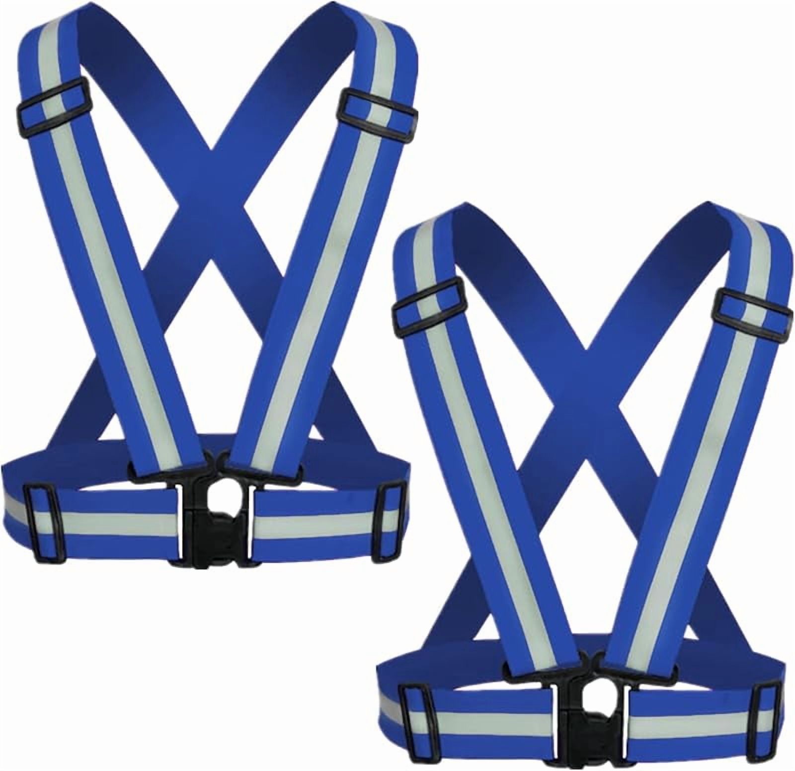 Reflective Strap Safety Vest Gear - 2-10 Pack Adjustable High Visible ...