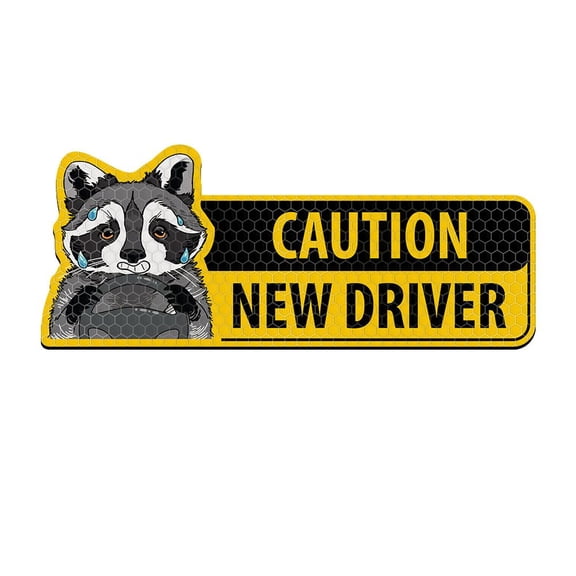 Reflective Student Driver Car Magnet, Reusable Magnetic Bumper Decal Sticker, Funny New Driver Safety Warning Sign for Car - New Driver Keep Your Distance