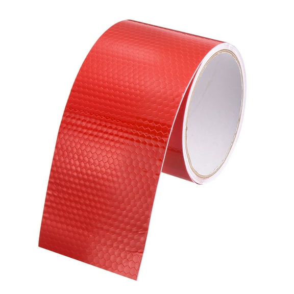 Uxcell Reflective Tape Caution Warning Sticker Adhesive Tape 2 Inch x 10 Ft Waterproof Marking Tape Red