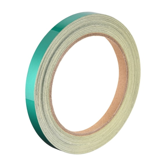 Reflective Tape Green, 10mm x 25m, Outdoor Waterproof Warning Tape For Bikes, RV, and Boat Marking