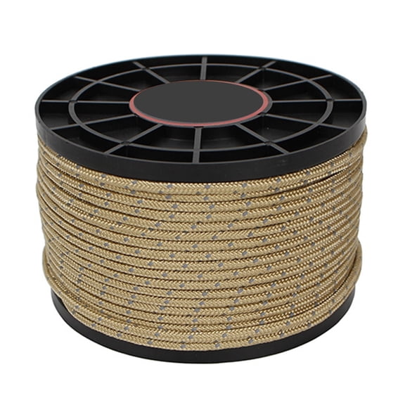 Reflective Tent Guy Rope, Light Weight Tent Guide Line Cord, 164 Feet Guy Rope for Outdoor Camping Hiking Awning Tent