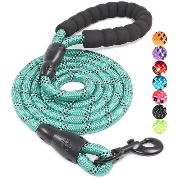 Reflective Traction Rope Multi-color Nylon Round Rope Large and Medium-sized Explosion-proof Dog Rope Foam Handle Traction Belt