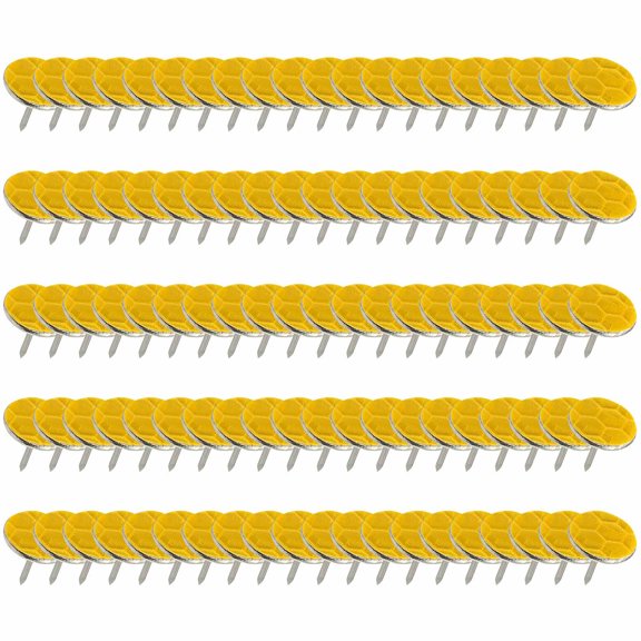 Reflective Trail Marker Nails 100 Pack | Highly Visible Honeycomb Design for Night Outdoor Use - Multi Color Options, Metal Flat Head, Durable, Easy Install, , Camping, Hiking Accessories,