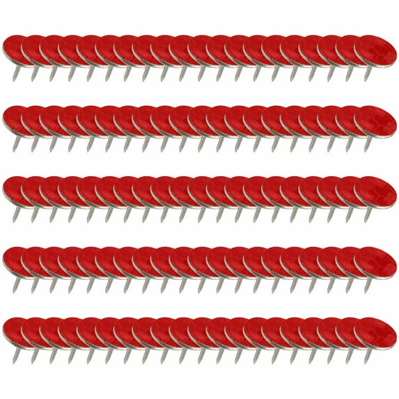 Reflective Trail Marking Tacks 100 Pack – Honeycomb Flat Head Nails for Outdoor Hiking, Hunting, Camping | High Visibility Green, Multi-Color Options, Sturdy Metal, 0.39x0.41 in, Night Safety Markers