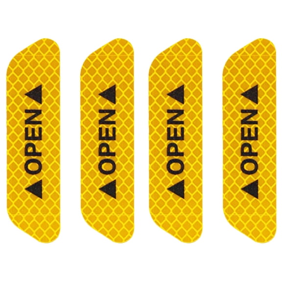 Reflective Universal Car Open Warnings Prompt -Collision Stickers Stickers Car Sticker